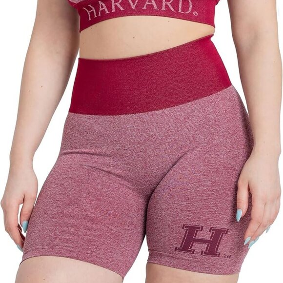 Brand New! Harvard Maroon Biker Shorts Size L - Picture 2 of 2